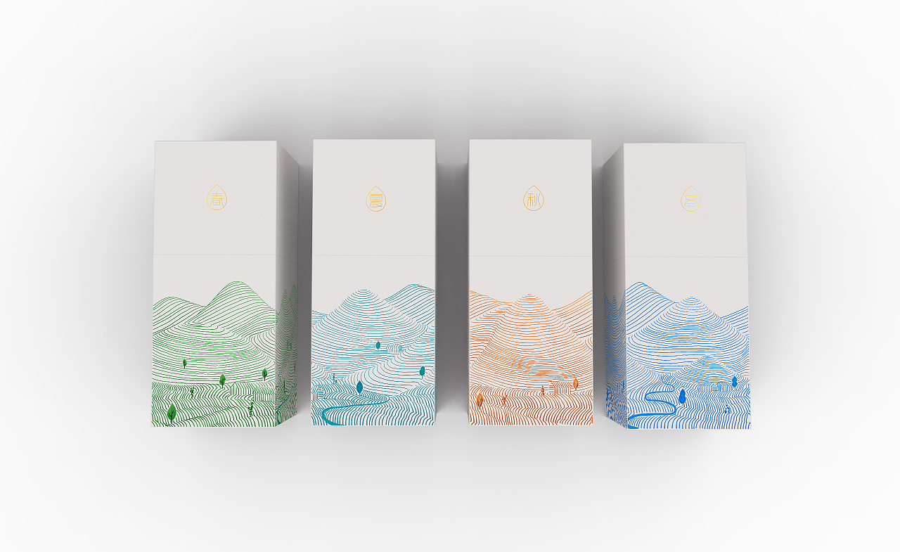 四季茶包裝設計 融合自然韻律與品牌美學